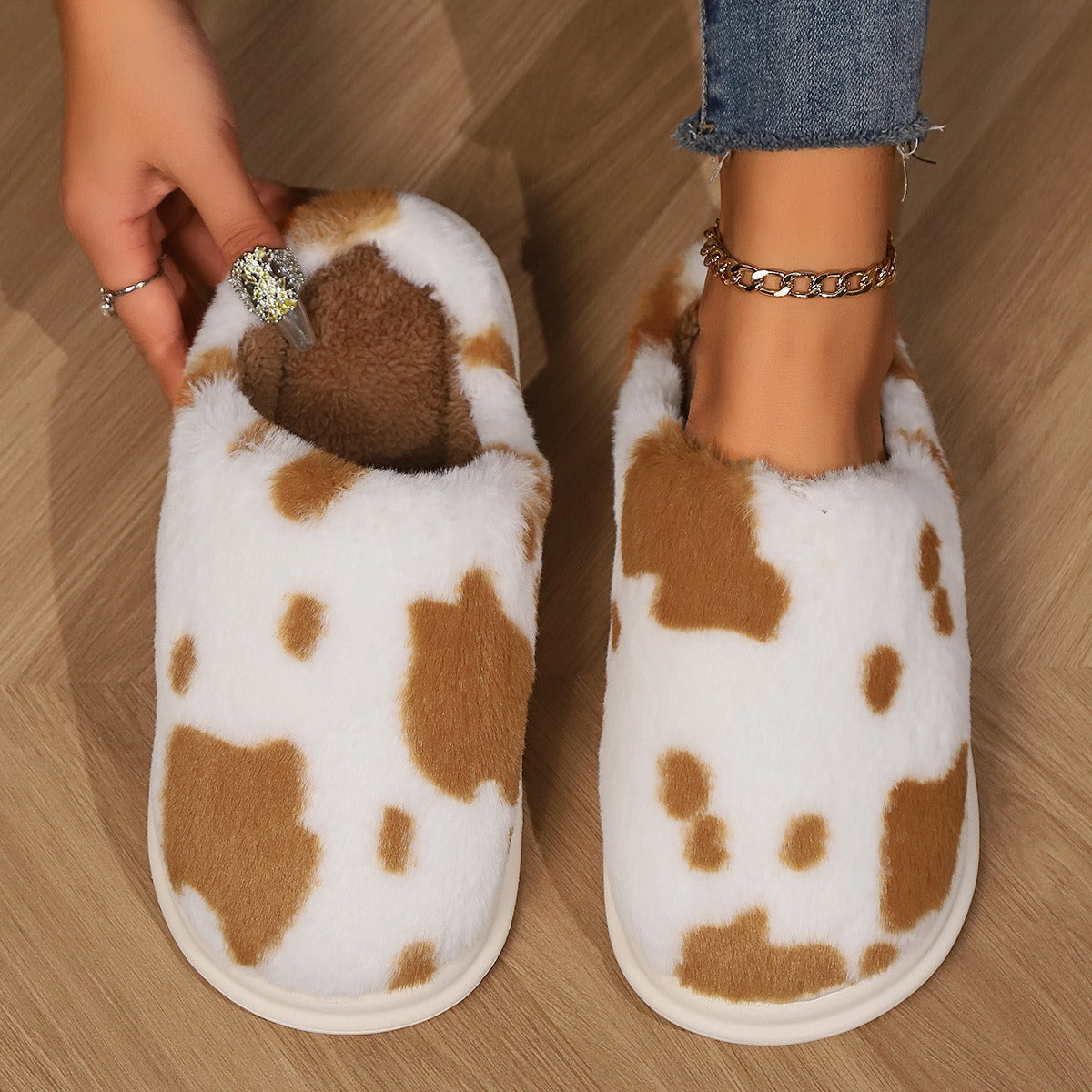 Cute Cow Spotted Slippers