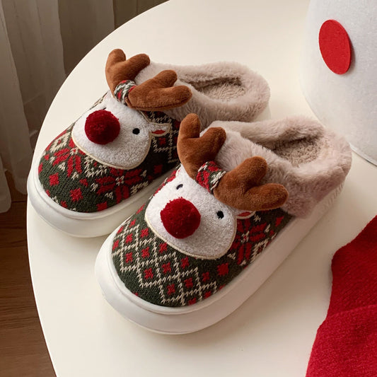 Christmas Reindeer Slippers