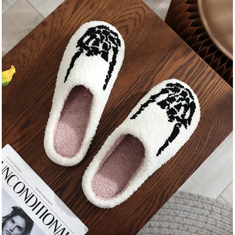 Rock 'n' Roll Skelton Slippers